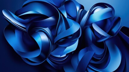 Poster - Vibrant blue design with abstract shapes. Vector illustration eps 10