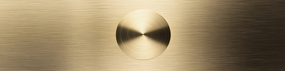 Poster - Circular metallic design with soft brushed finish