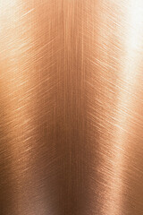 Poster - Textured copper surface with brushed finish and reflections