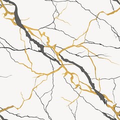Poster - Seamless patterns. Fabric pattern. Marble texture with gold veins. textile, Tile 