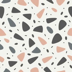 Poster - Seamless patterns. Fabric pattern. Modern terrazzo pattern. textile, Tile 