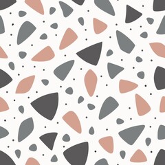 Poster - Seamless patterns. Fabric pattern. Modern terrazzo pattern. textile, Tile 
