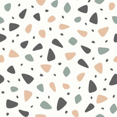 Poster - Seamless patterns. Fabric pattern. Modern terrazzo pattern. textile, Tile 