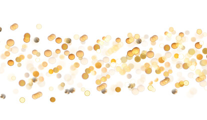 Wall Mural - blurred bokeh colors light glowing on transparent background