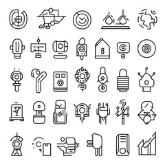 Poster - Data Analysis Machine Learning and Tech Icons Representing Modern Innovation