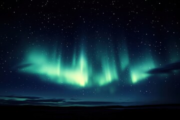 Wall Mural - blurred background sky northern aurora.