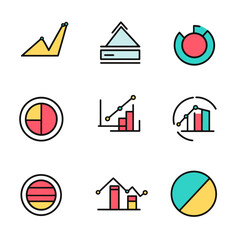 Poster - Business Data Charts with Analysis and Visualization for Market Research