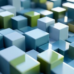 Poster - Abstract cubes wallpaper background