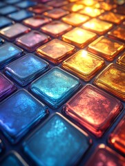 Poster - Abstract cubes wallpaper background