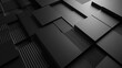 © July Wonkaa - Abstract black textured surface with geometric patterns, showcasing depth and modern design elements
