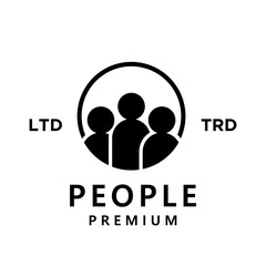 Leinwandbilder - People abstract letter A logo icon design