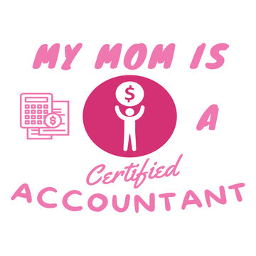 Happy Mother's Day Typography illustration.