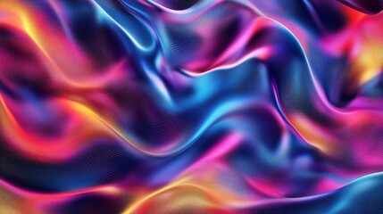 Poster - Abstract blurred gradient mesh background. Colorful smooth banner template.Trendy creative vector. Intense blank Holographic spectrum gradient for cover.
