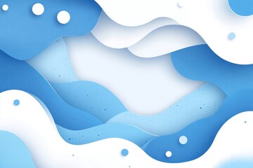 Poster - Abstract Blue Digital Network Background, Connecting Dots of Technology, Abstract blue background with diagonal lines and glowing dots, a modern vector design for a technology or business presentation