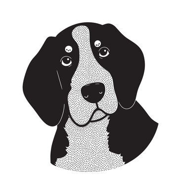 Dog line icon. Editable Stroke