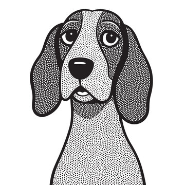 Dog line icon. Editable Stroke