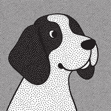 Dog line icon. Editable Stroke