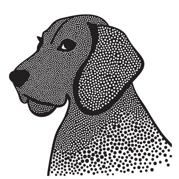 Dog line icon. Editable Stroke