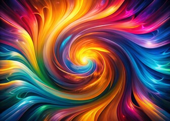 Poster - 4K Abstract Background: Vibrant Swirls of Color and Light