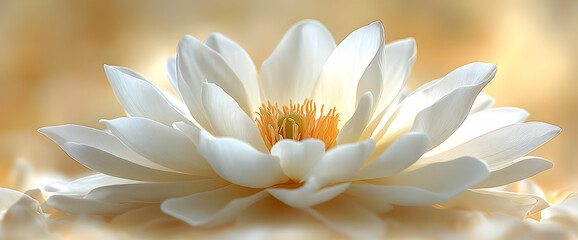 Wall Mural - Close Up Of A Delicate White Flower