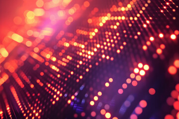 Poster - Abstract vibrant background with glowing dots and lines creating a dynamic visual effect
