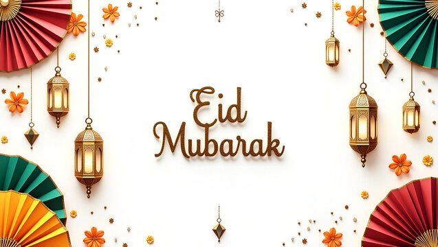 Eid mubarak design and lamb   illustration of a  design isolated on white or transparent background 