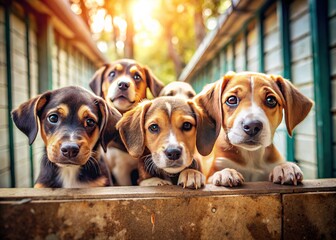 tiny paws, big eyes; find your forever friend at the animal shelter.