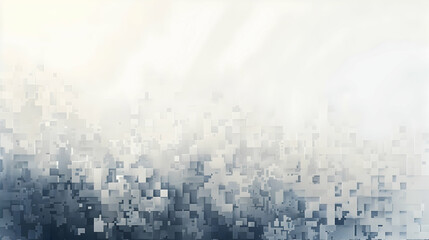 Poster - Abstract digital artwork featuring a gradient of light and dark shades creating a serene atmosphere