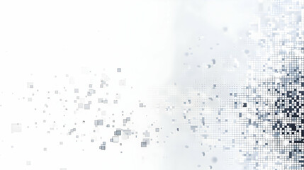 Poster - Abstract digital background with pixelated transitions, creating a modern aesthetic