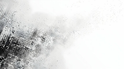 Poster - Abstract monochrome texture with dotted patterns creating a modern artistic background effect