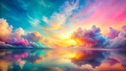 Poster - Abstract Pastel Watercolor Texture: Soft, Dreamy Background for Design Projects