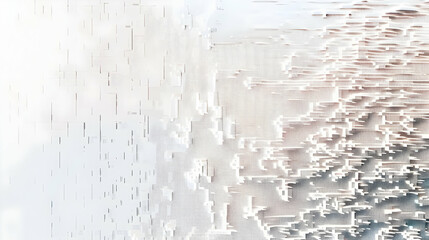 Poster - Abstract digital landscape with soft colors and textured patterns, evoking a serene atmosphere