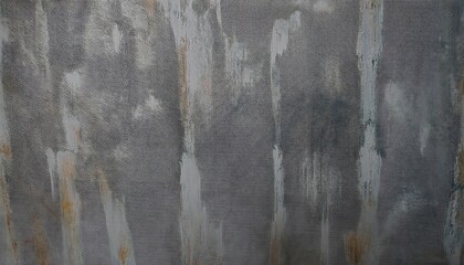 Poster - aged weathered wall texture with abstract gray and blue stains, grunge artistic background for digital design and printing


