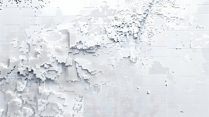 Poster - Abstract textured background with white geometric patterns and subtle depth, ideal for design use