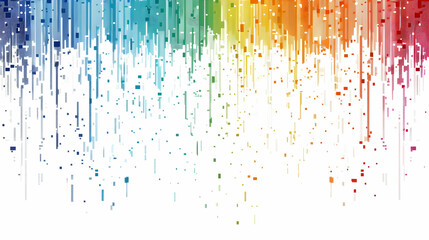 Poster - Colorful abstract background with vertical streaks and dots creating a vibrant, artistic effect