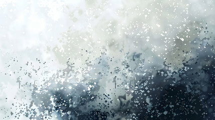 Poster - Abstract pattern of soft clouds and mist blending in shades of blue and gray, evoking calm