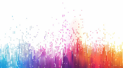 Poster - Abstract colorful wave pattern with vibrant hues and gradual blending, ideal for backgrounds