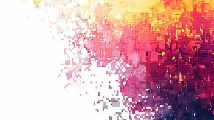 Poster - Abstract colorful digital art with vibrant hues blending together, creating a dynamic visual effect
