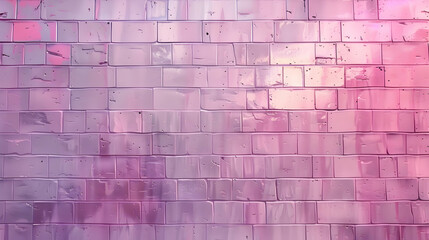 Poster - Abstract pastel brick wall with a gradient of pink shades and subtle texture variations