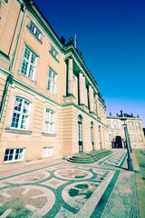 Wall Mural - Denmark - Copenhagen. Amalienborg royal palace. Retro filtered color style photo of Denmark.