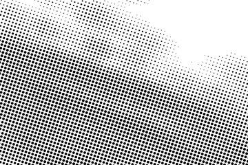 black dotted texture on white background . modern vector art . old paper effect with comic texture .