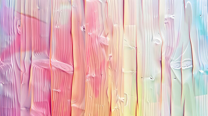 Poster - Colorful abstract wood texture with pastel hues, creating a vibrant background effect