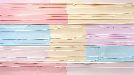 Poster - Abstract pastel color palette with textured paint strokes on canvas, creating a soft artistic background