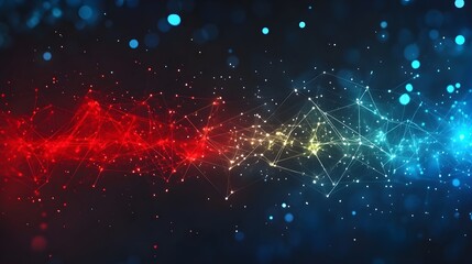 Wall Mural - digital background perfect for tech processes, neural networks, artificial intelligence, data transf