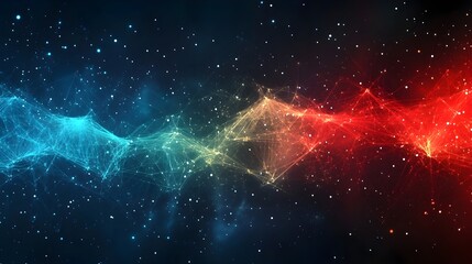 Wall Mural - digital background perfect for tech processes, neural networks, artificial intelligence, data transf