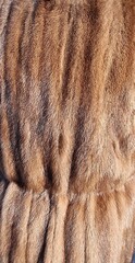 close up of a fur coat