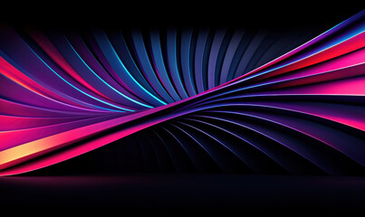 Poster - Explore an Elegant Abstract Graphic Resource Featuring Vibrant Waves of Color and Shape, Perfect for Modern Digital Design and Creative Visual Projects.