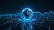 © Siwapong - Global Network Connection Digital Earth and Data Streams illuminated in a vibrant blue hue