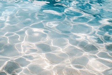 Clear Reflective Water Surface with Gentle Wave Patterns and Light