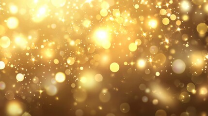 Aufkleber - Abstract golden light bokeh background